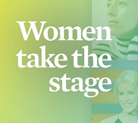 women take the stage