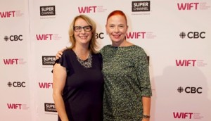 WIFT-T 2018 reception - Catherine Tait with WIFT-T's Heather Webb